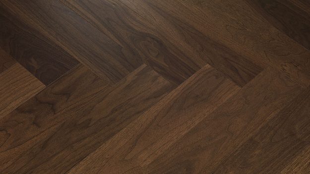 Parky Smoked walnut met visgraat structuur